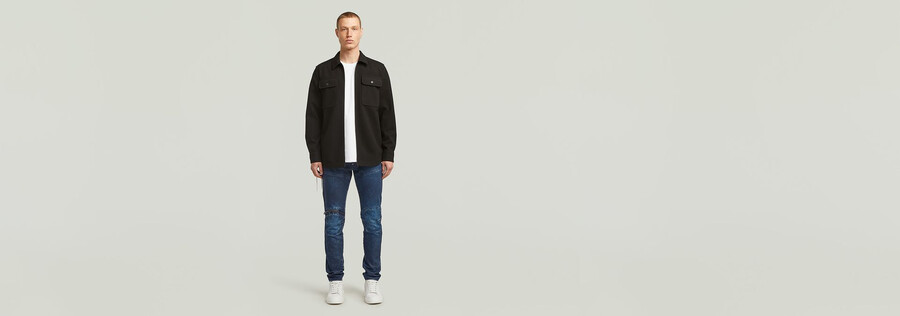 jean skinny zippé 5620 aux genoux