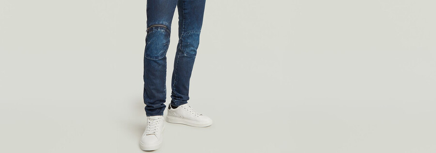 jean skinny zippé 5620 aux genoux