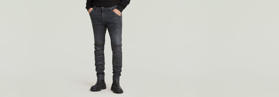 jean skinny zippé 5620 aux genoux