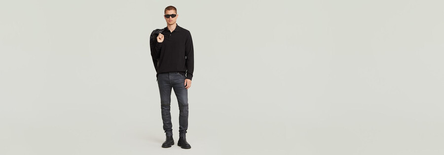 jean skinny zippé 5620 aux genoux