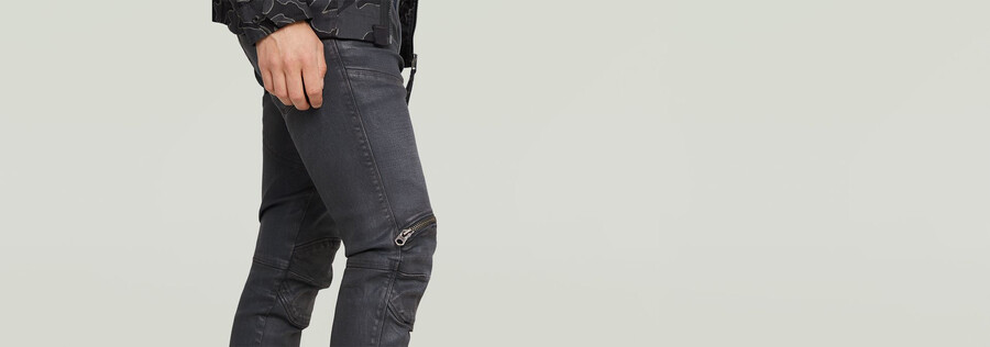 jean skinny zippé 5620 aux genoux