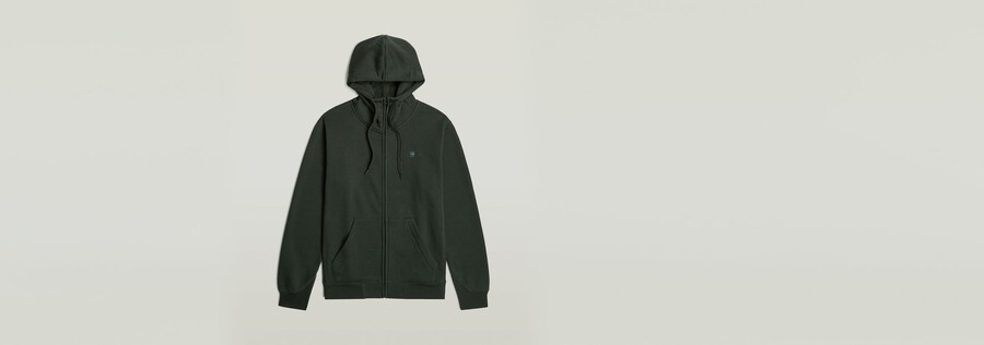sweat à capuche zippé premium core