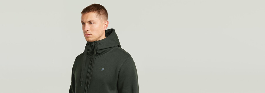 sweat à capuche zippé premium core