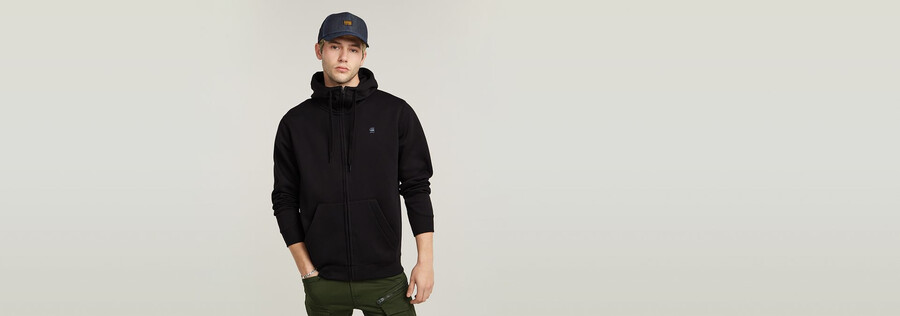 sweat à capuche zippé premium core