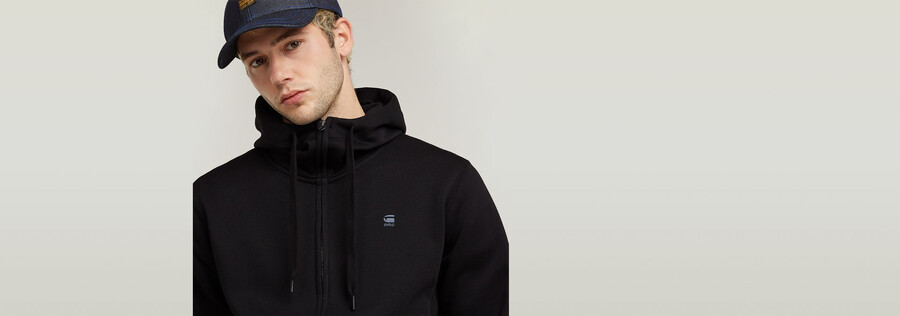 sweat à capuche zippé premium core