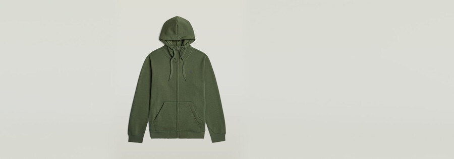 sweat à capuche zippé premium core