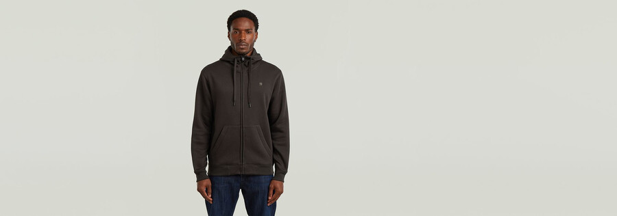 sweat à capuche zippé premium core