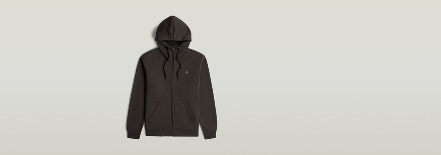 sweat à capuche zippé premium core