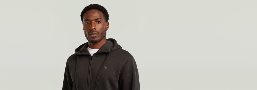 sweat à capuche zippé premium core
