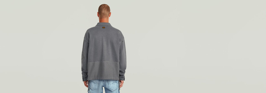 pull ample en mélange de tissus lavés