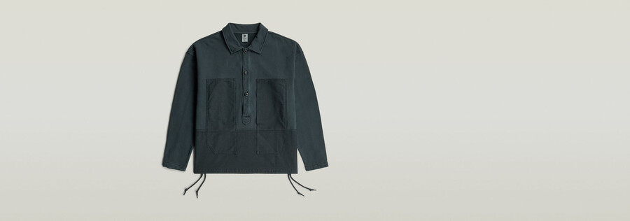 pull ample en mélange de tissus lavés