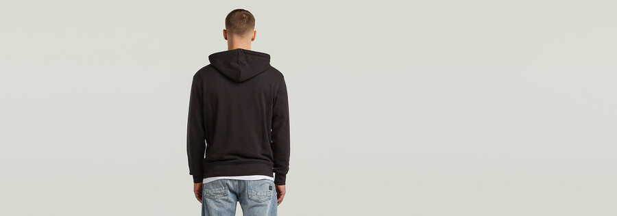 sweat à capuche avec logo brodé hb