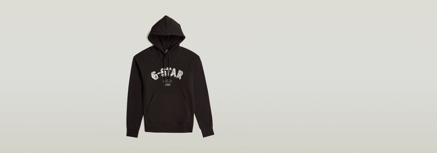 sweat à capuche avec logo brodé hb