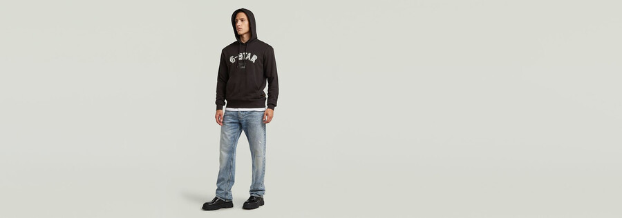 sweat à capuche avec logo brodé hb