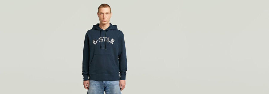 sweat à capuche avec logo brodé hb