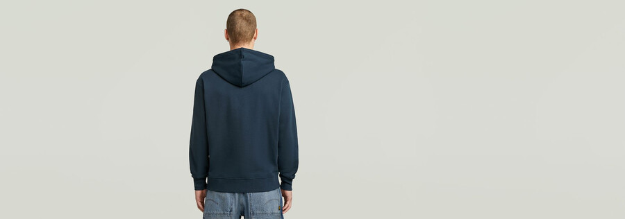 sweat à capuche avec logo brodé hb