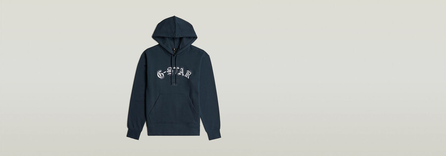 sweat à capuche avec logo brodé hb