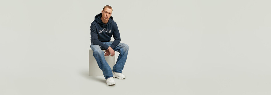 sweat à capuche avec logo brodé hb