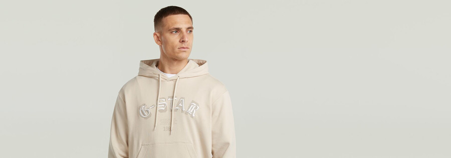 sweat à capuche avec logo brodé hb