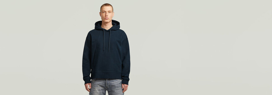 pull à capuche ample en a