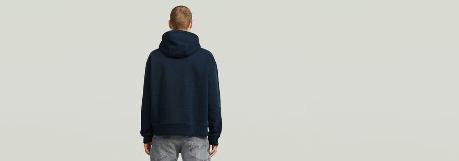 pull à capuche ample en a