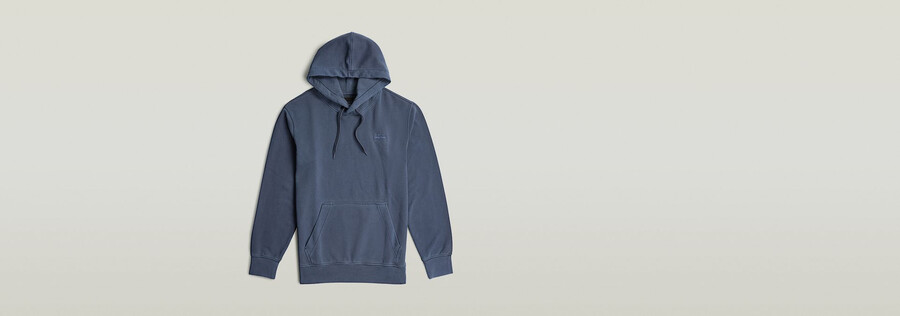 sweat à capuche teint avec logo