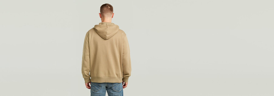 sweat à capuche zippé avec inscription