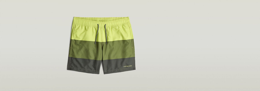 short de bain dirik color block