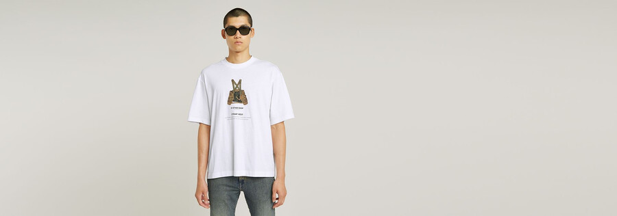 t-shirt à imprimé darchives