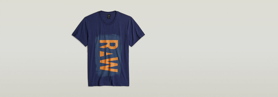 t-shirt graphique raw peint