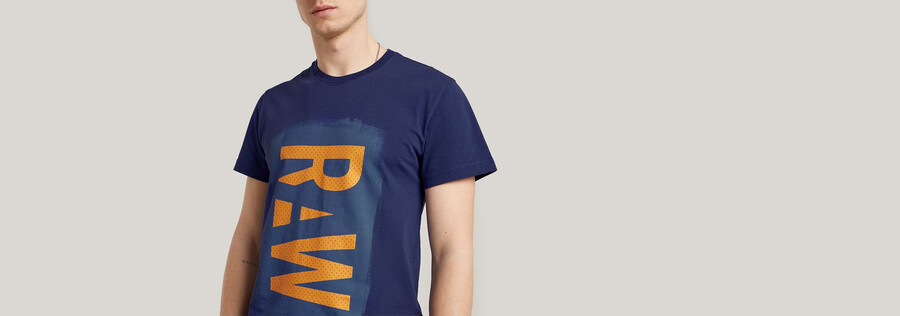 t-shirt graphique raw peint