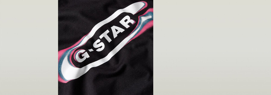 t-shirt à logo old skool dégradé et coupe carrée