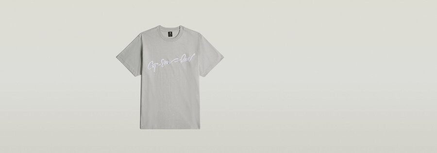 t-shirt ample à logo g-script