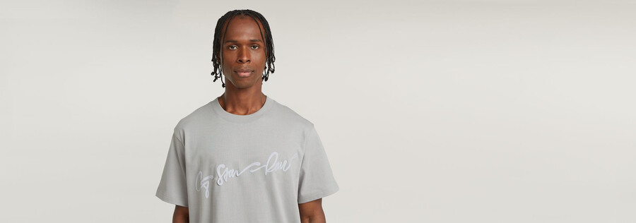 t-shirt ample à logo g-script