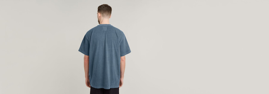 t-shirt ample teint par pigmentation