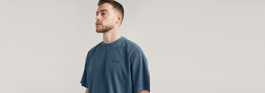 t-shirt ample teint par pigmentation