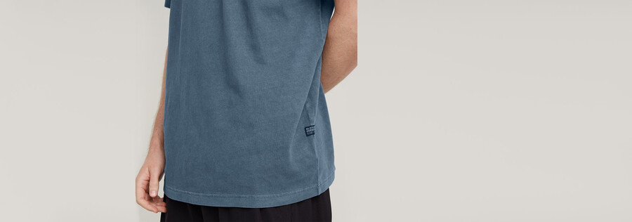 t-shirt ample teint par pigmentation