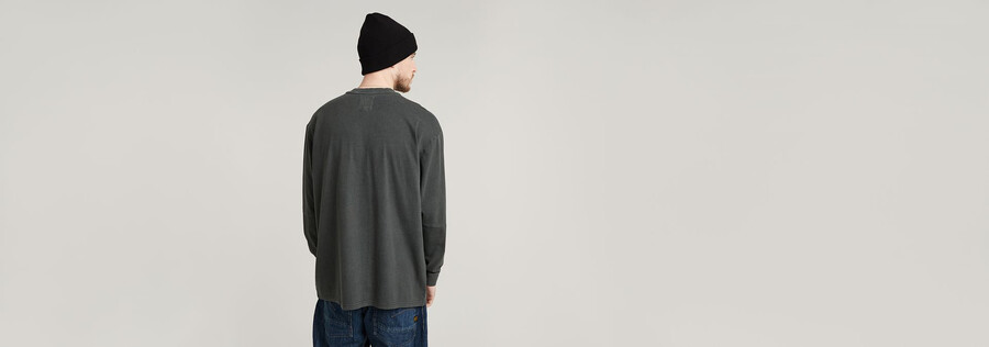 t-shirt ample teint par pigmentation