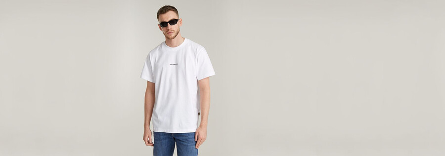 t-shirt ample avec logo central sur la poitrine