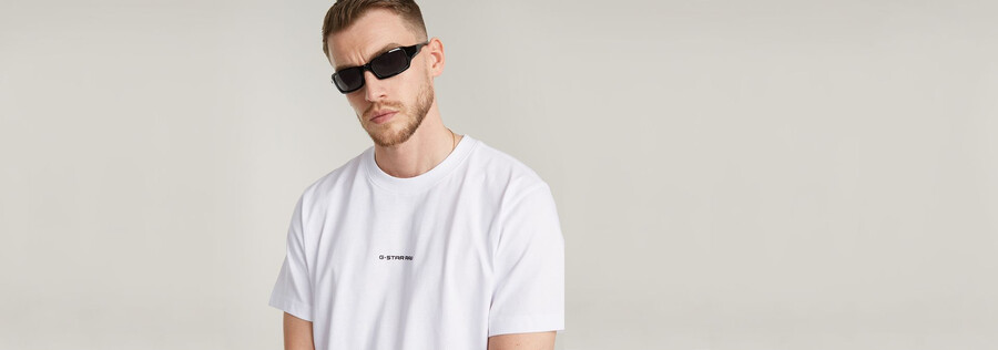 t-shirt ample avec logo central sur la poitrine