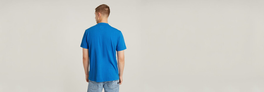 t-shirt à poche délavé