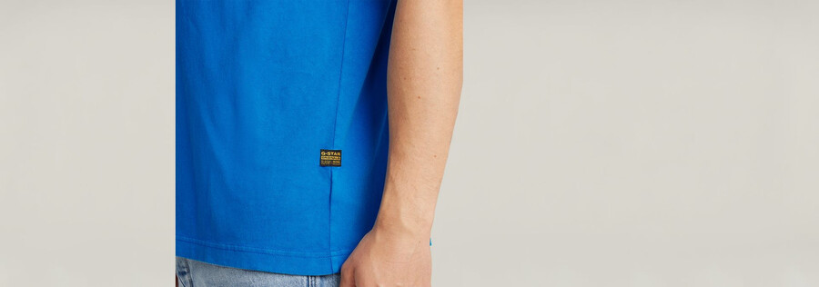 t-shirt à poche délavé