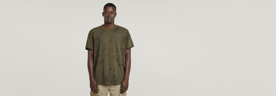 t-shirt à imprimé intégral