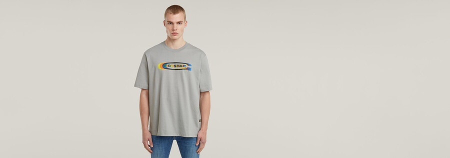 t-shirt boxy à logo old skool color shift