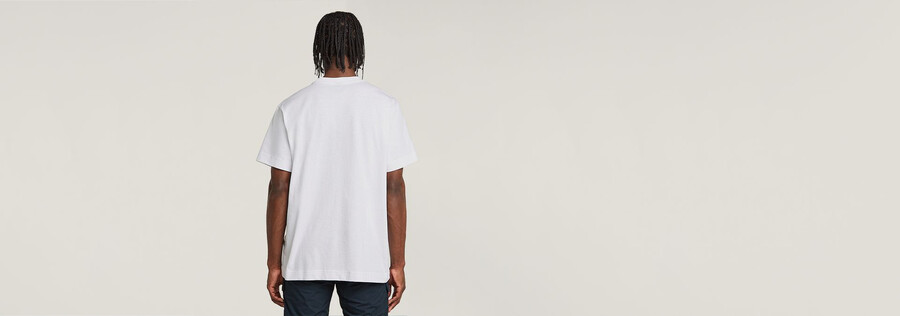 t-shirt ample à motif descalier