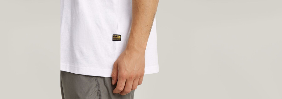t-shirt ample à motif au dos
