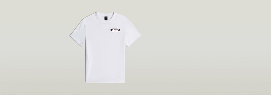 t-shirt à motif darche au dos