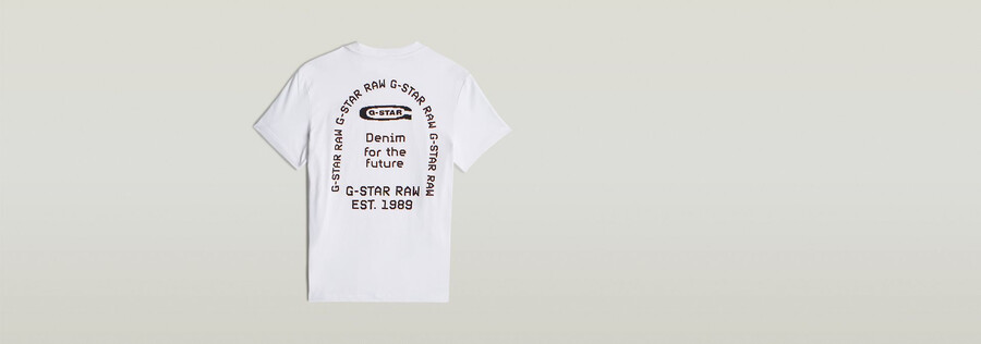 t-shirt à motif darche au dos