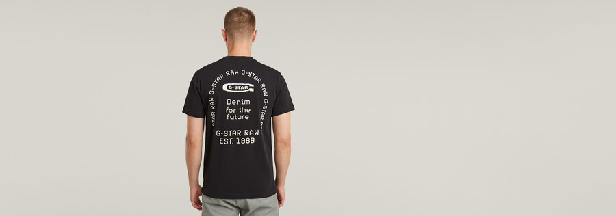 t-shirt à motif darche au dos