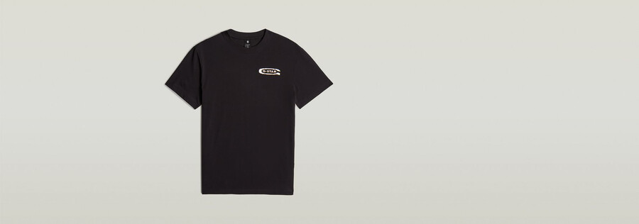 t-shirt à motif darche au dos